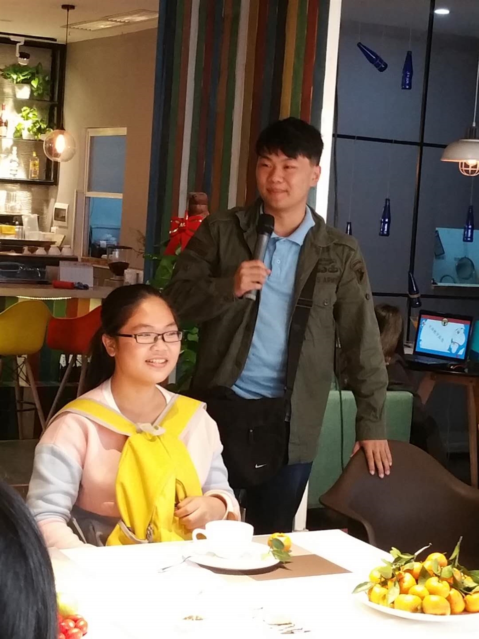 韦同学在分享学习日语的经验